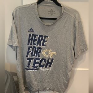 georgia tech adidas t shirt sports size XL